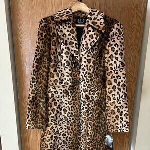 Inc. International Concepts animal print coat, size M.  NWT